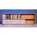 Wood Shed Wood Shed 208-4 W Solid Oak Wall or Shelf Mount DVD-VHS tape-Book Cabinet 208-4 W